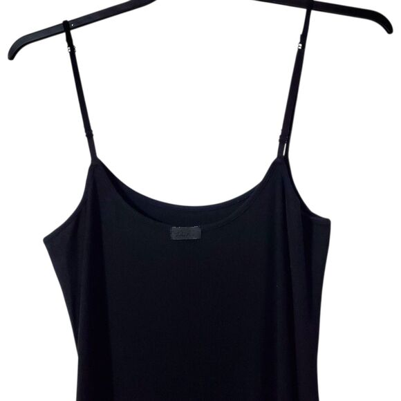 Skims Ribbed Modal Spaghetti Strap Maxi Dress Sz 2XL Black Bodycon Y2K - Picture 5 of 13